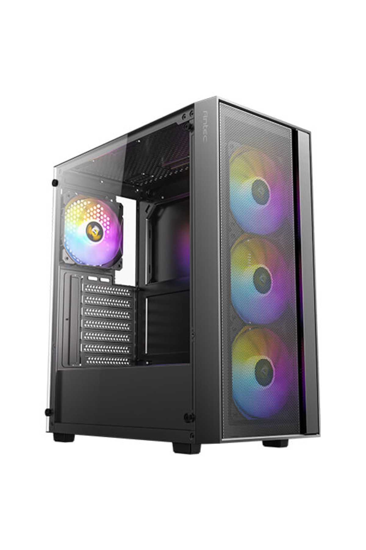 Antec AX65 ARGB 4x120mm Fanlı Mesh ATX Oyuncu Kasası Siyah
