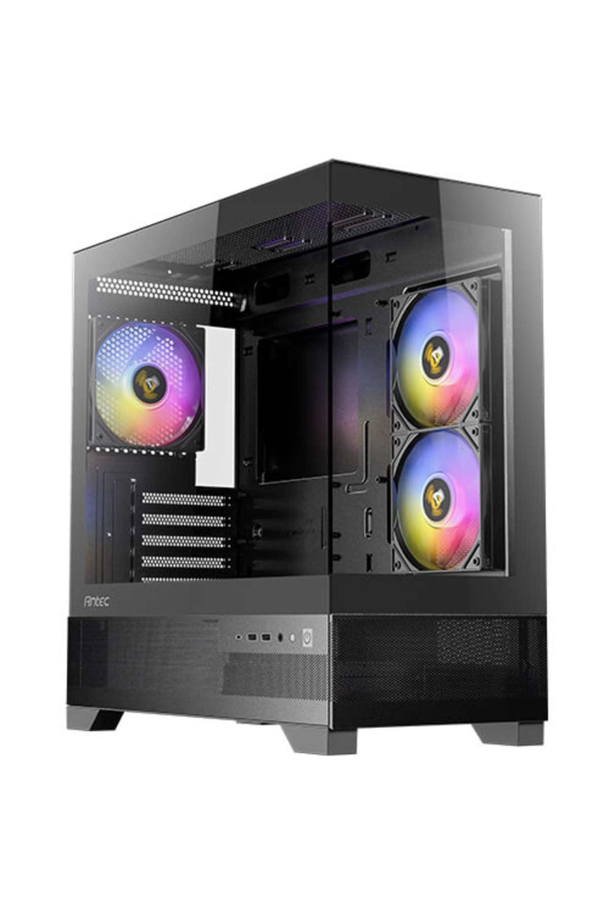 Antec CX500M ARGB 3x120mm Fanlı Micro-ATX Mini Tower Oyuncu Kasası Type-C Siyah