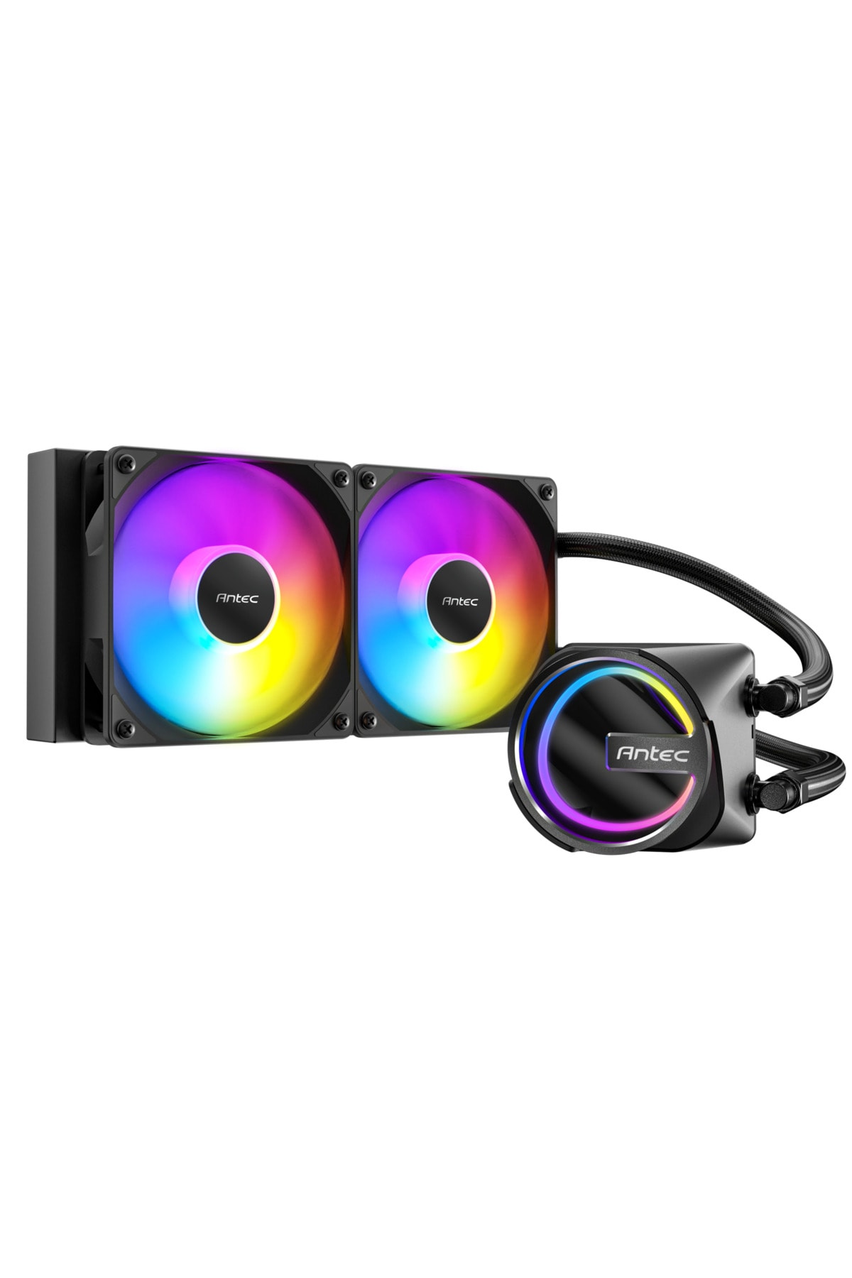 Antec Skeleton 240 ARGB 240mm AIO Sıvı İşlemci Soğutucu 2x120mm PWM ARGB Fan Intel AMD Uyumlu Siyah
