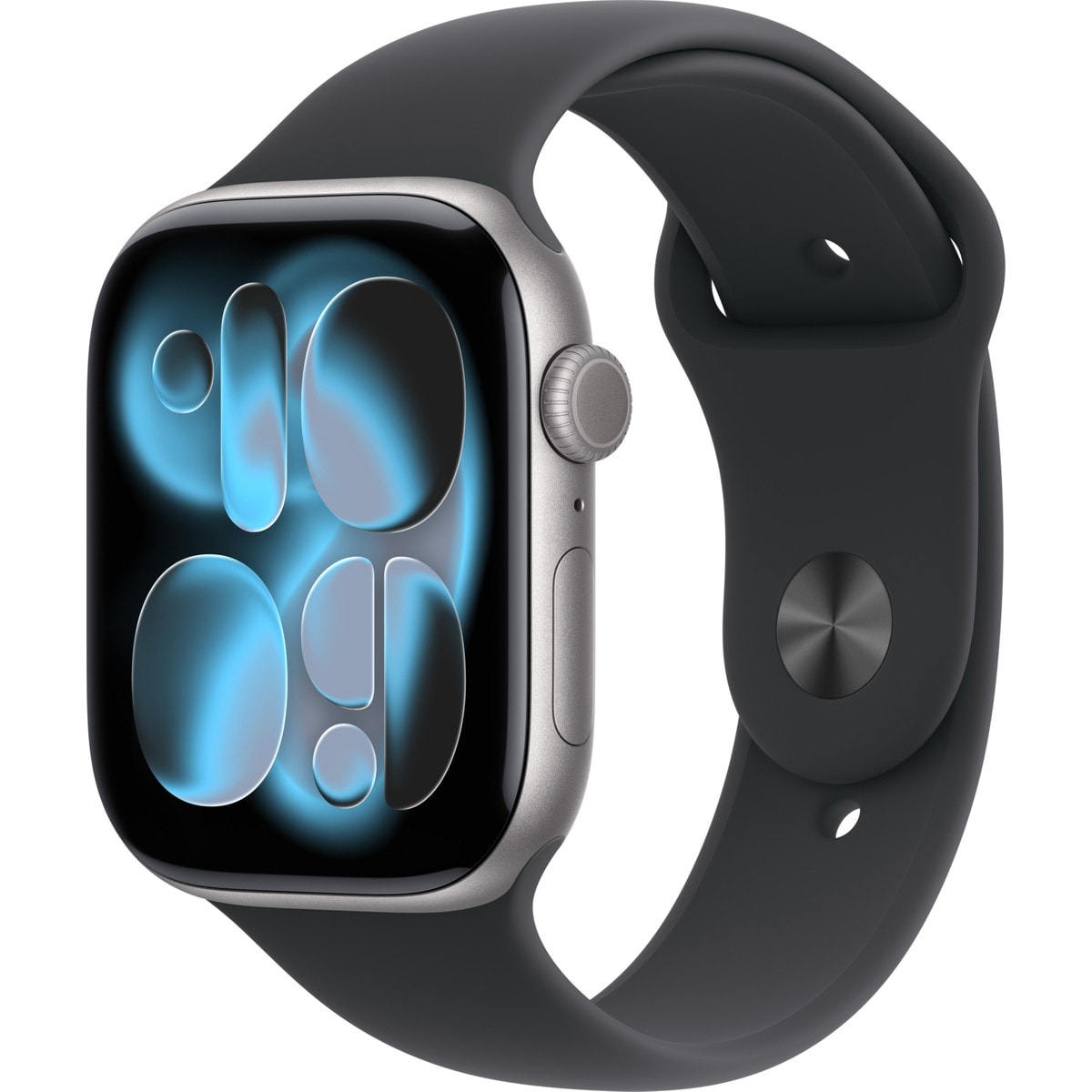 Apple Watch Series 11 GPS 46mm Uzay Grisi MEV44TU/A Siyah Spor Kordon M/L