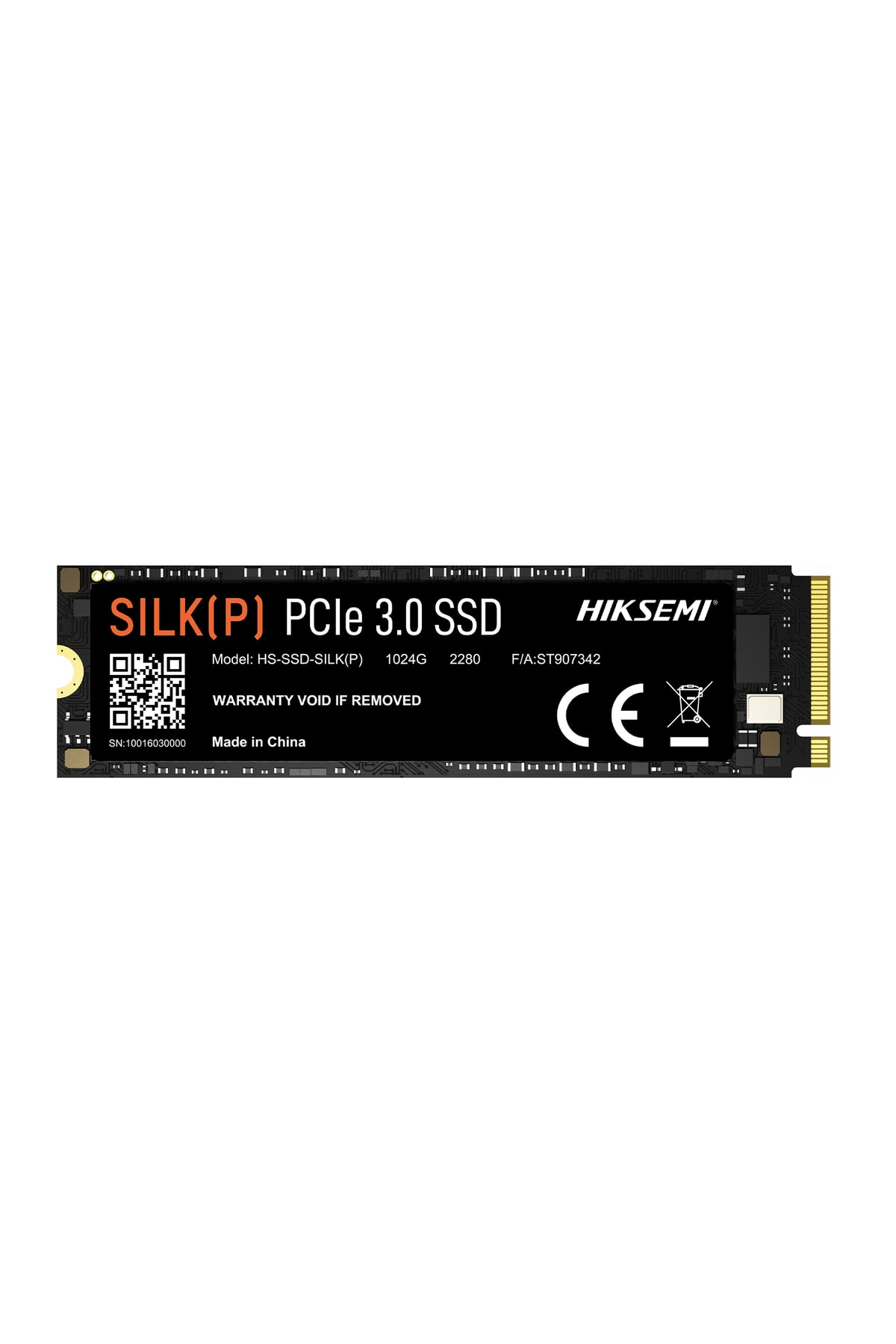 Hiksemi SILK(P) 1TB M.2 2280 PCIe 3.0 NVMe SSD 2450MB/s Okuma 2450MB/s Yazma