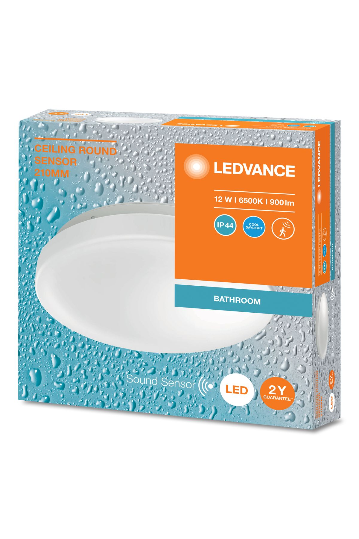 Ledvace Led Plafonyer 12W 2700K 900lm IP44 Senörlü Sarı Işık Armatür
