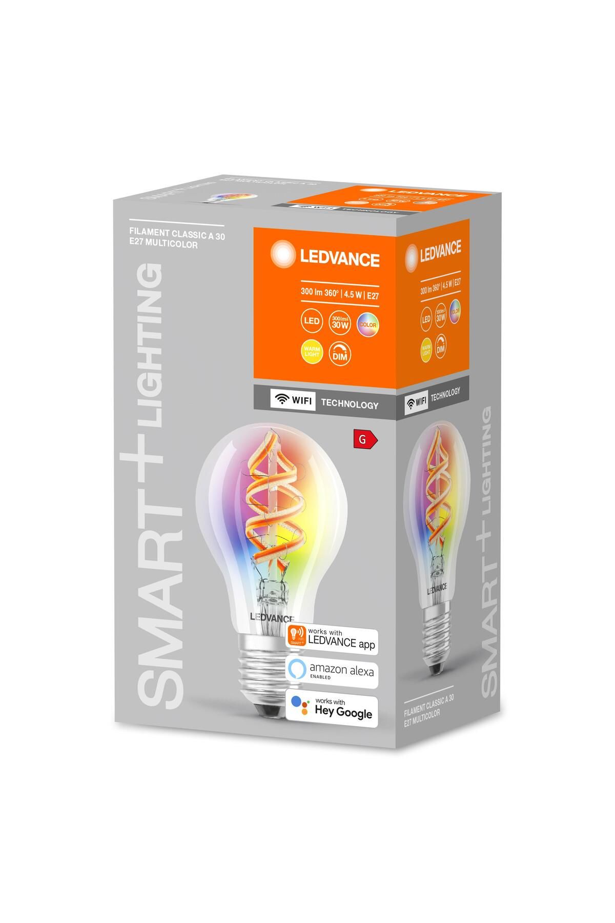 Ledvace Smart Led Flament 4.5W 300lm E27 Duy Uzaktan Kontrollü Ampul