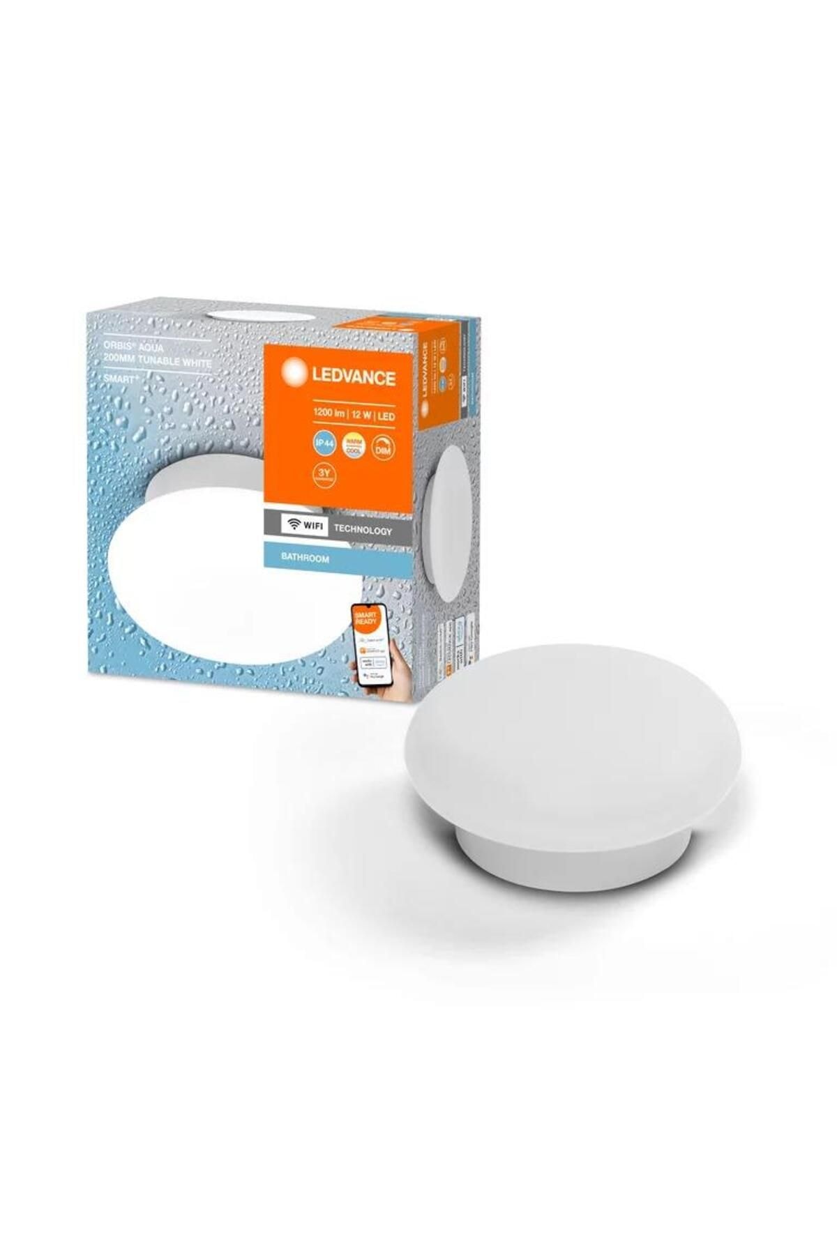 Ledvance Smart Wifi Orbis Wall Aqua 12W 3000-6500K 850lm IP44 20cm Banyo Armatür