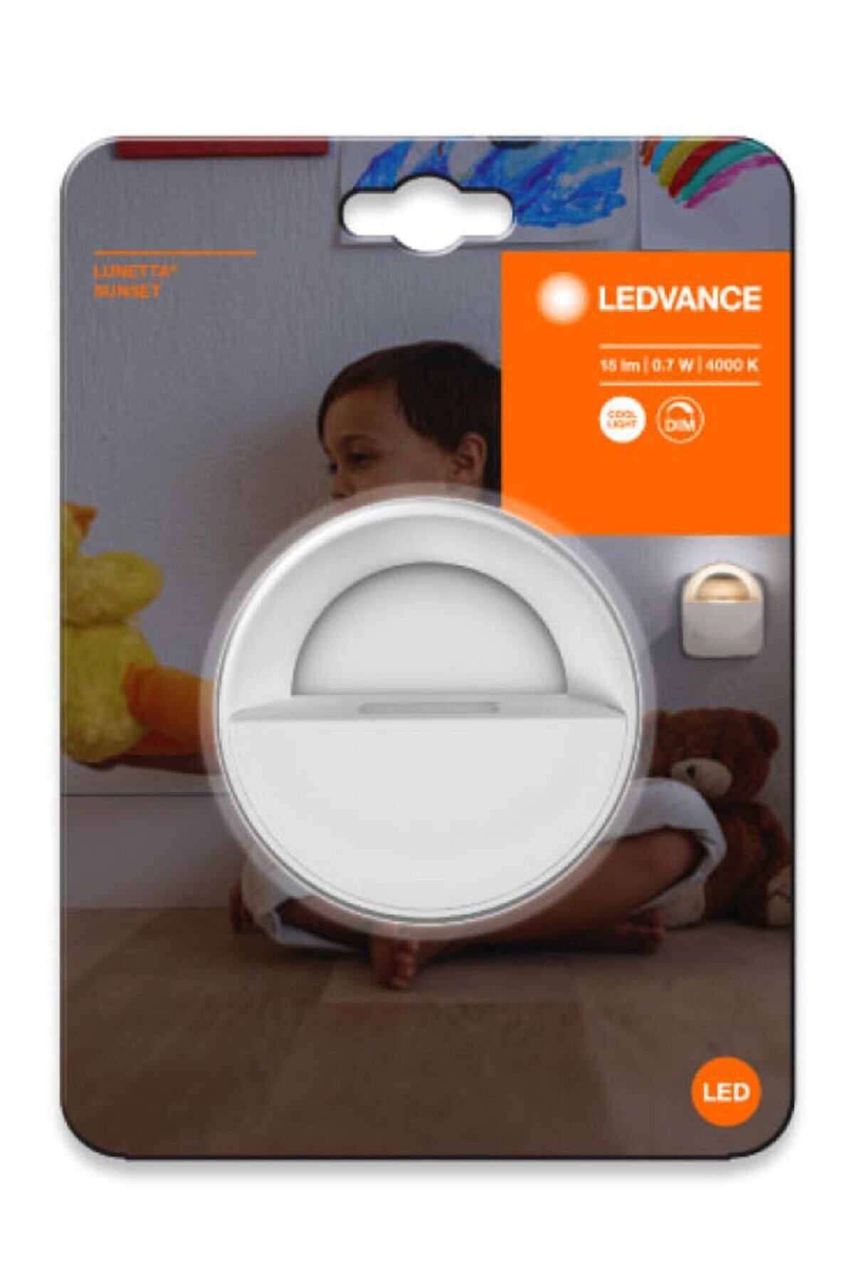 Ledvace Led Sunset 4000K 15lm IP20 Kırık Beyaz Işık Gece Lambası