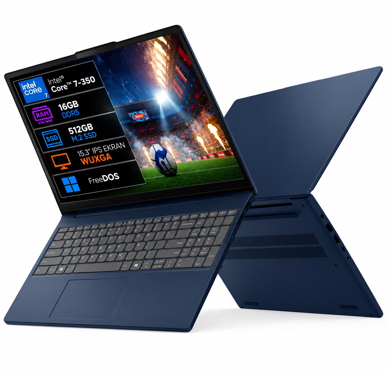 Lenovo IdeaPad Slim 3 15IWC11 83RR00KHTR Intel Core 7-350 16GB 512GB SSD 15.3" IPS FreeDOS Taşınabilir Bilgisayar