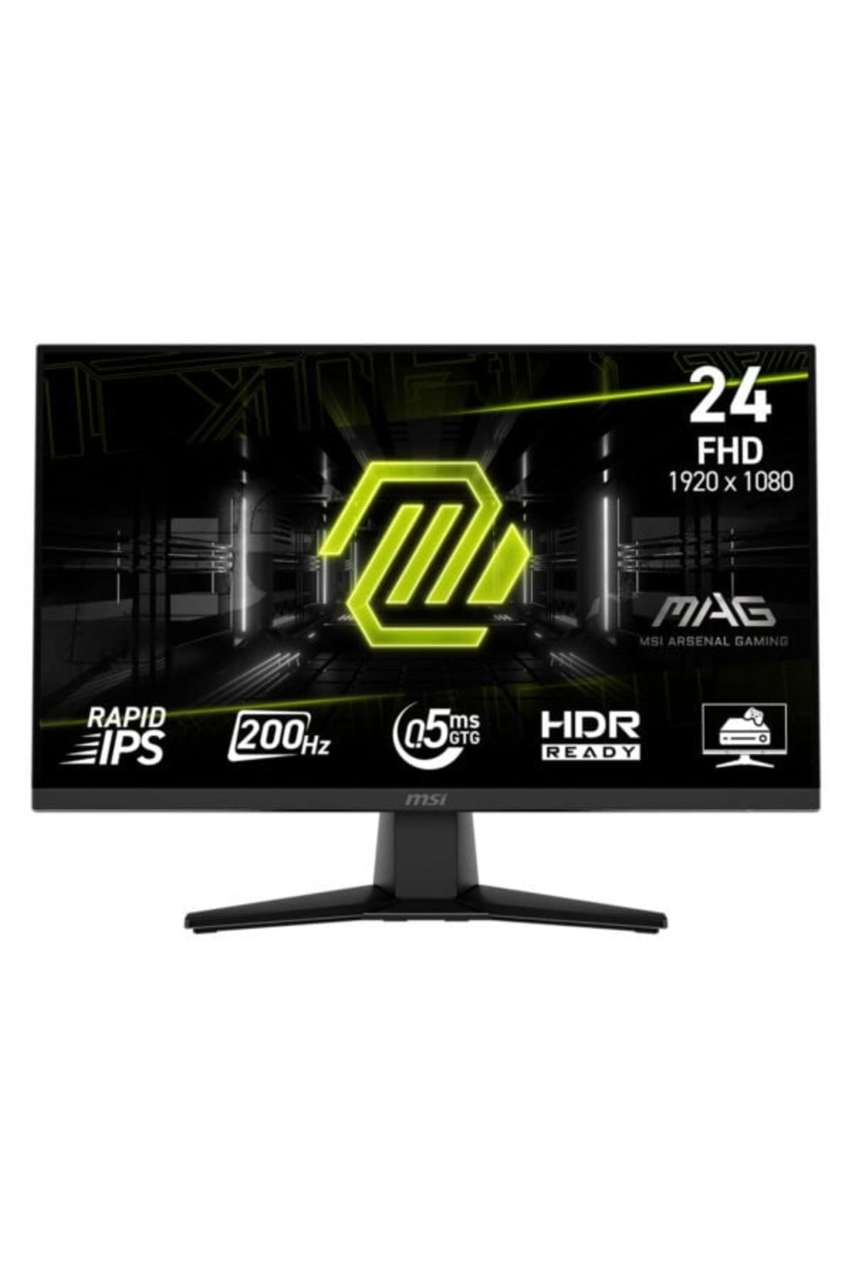 MSI 23.8" MAG 242F FHD FLAT RAPID IPS 200HZ 0.5MS GTG FREESYNC PREMIUM GAMING MONİTÖR