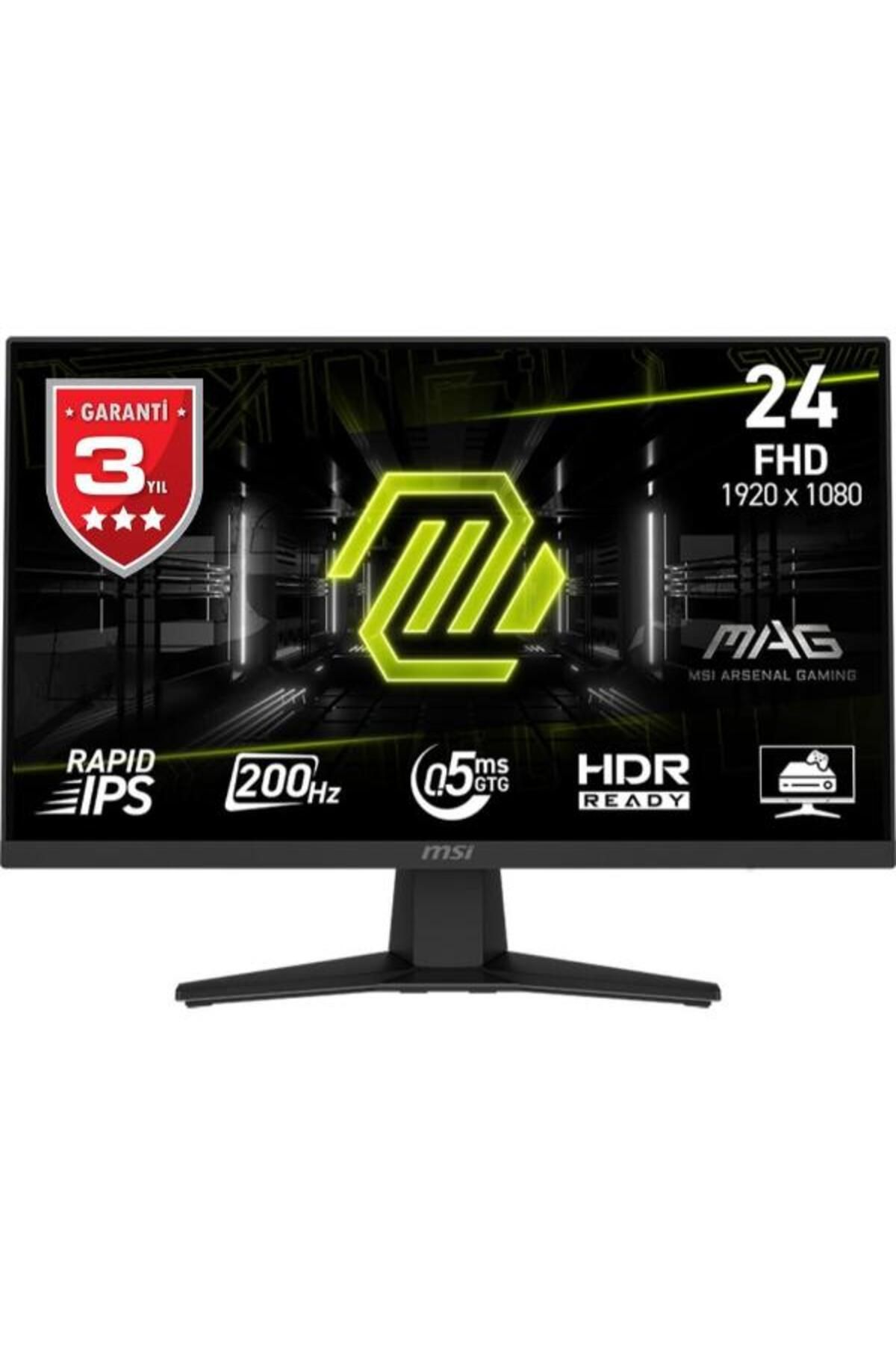 MSI 23.8 MAG 244F FHD RAPID IPS FLAT 200HZ 0.5MS FREESYNC GAMING MONITOR