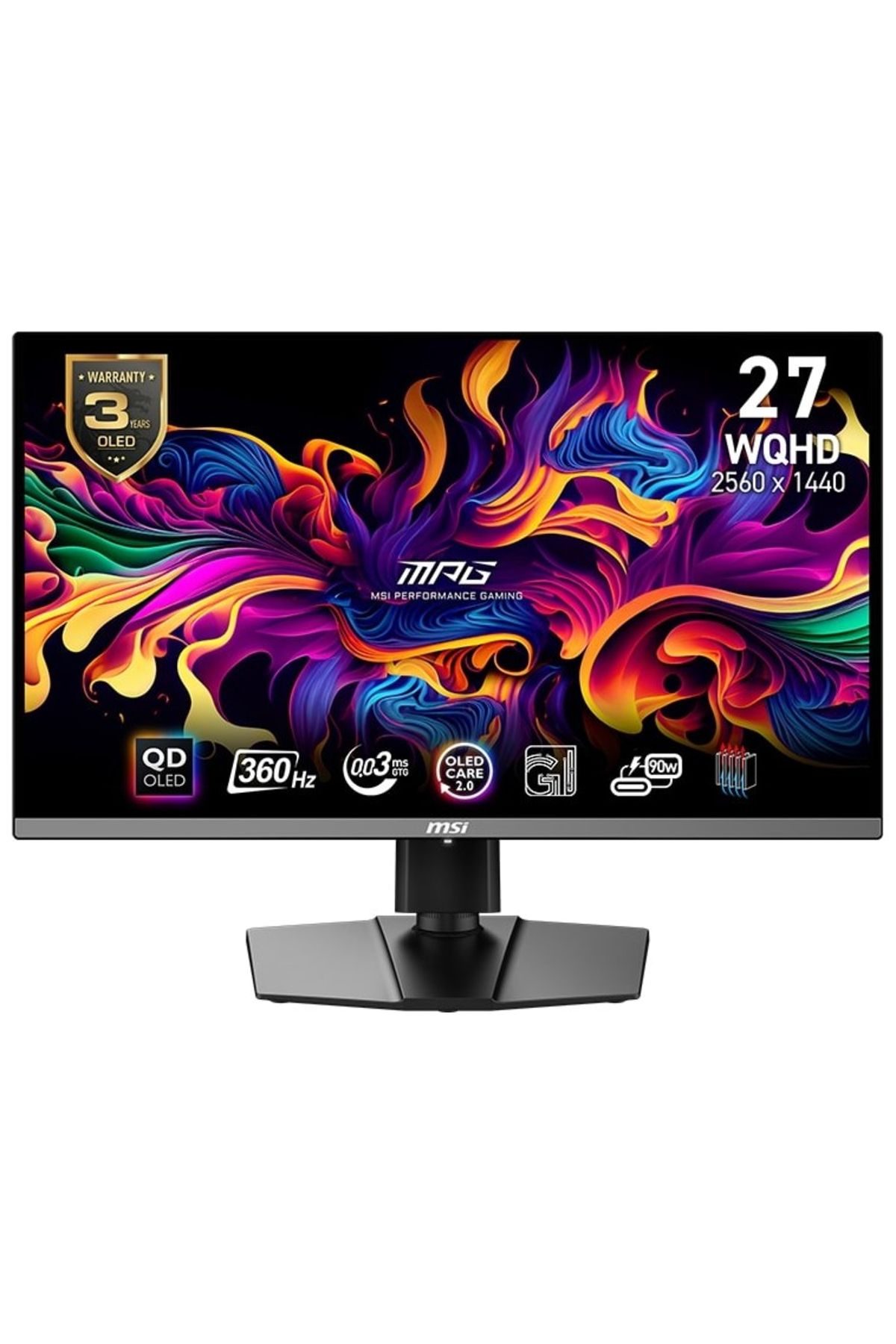 MSI 26.5 MPG 271QRX QD-OLED WQHD FLAT QD-OLED 360HZ 0.03MS ADAPTIVE-SYNC GAMING MO