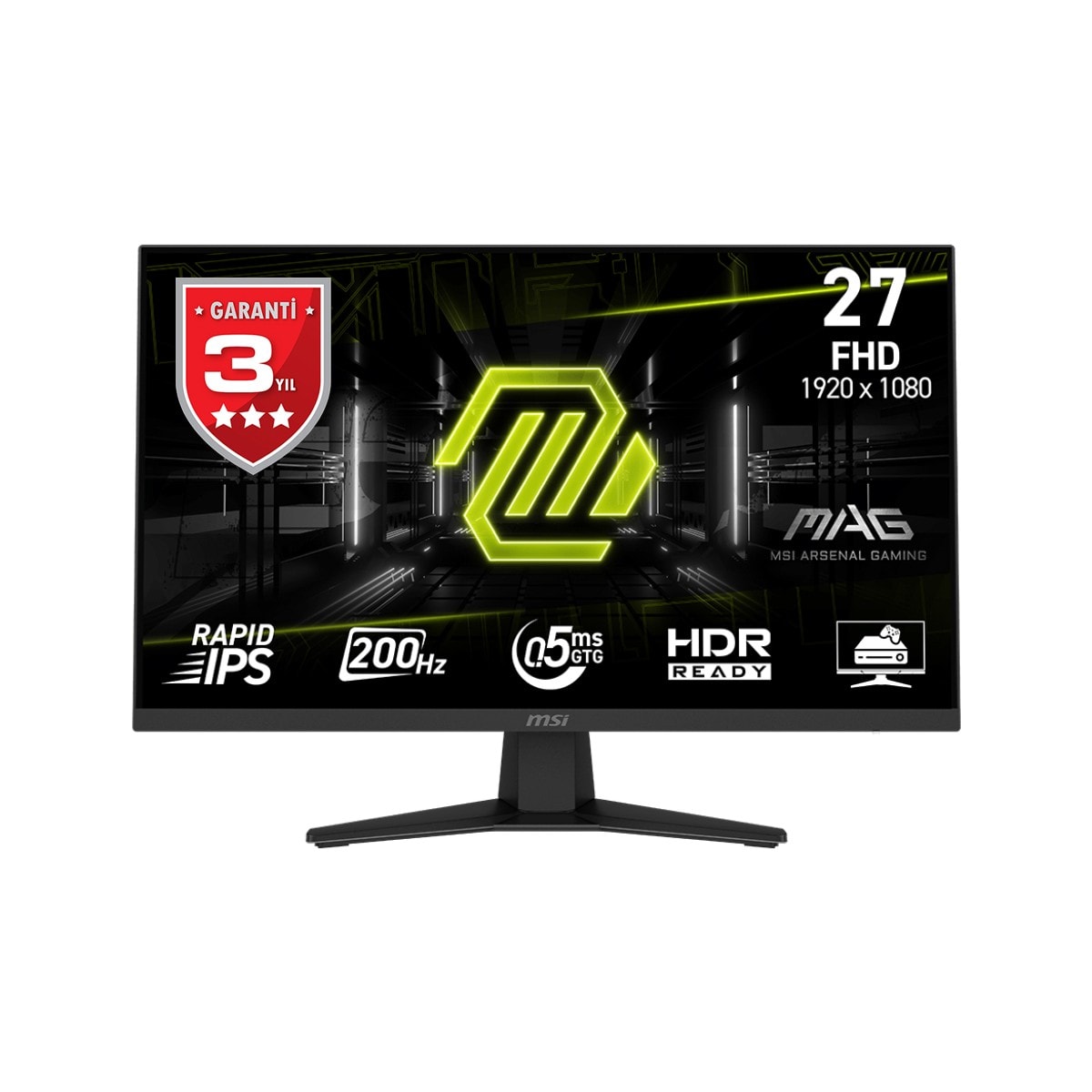 MSI 27" MAG 274F FHD FLAT RAPID IPS 200HZ 0.5MS GTG ADAPTIVE-SYNC GAMING MONITOR