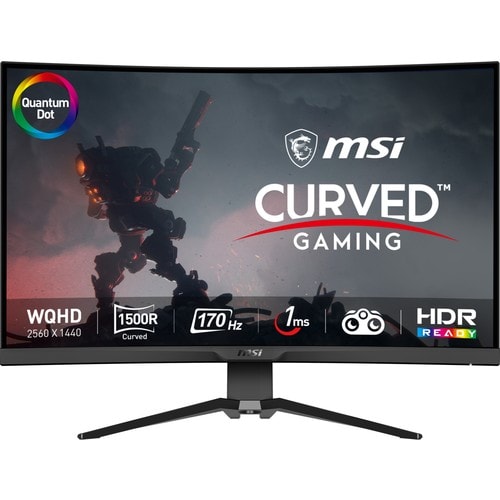 Msi 27" MAG 275CQRF QD 170Hz 1Ms VA WQHD Curved FreeSync Premium Gaming Monitör