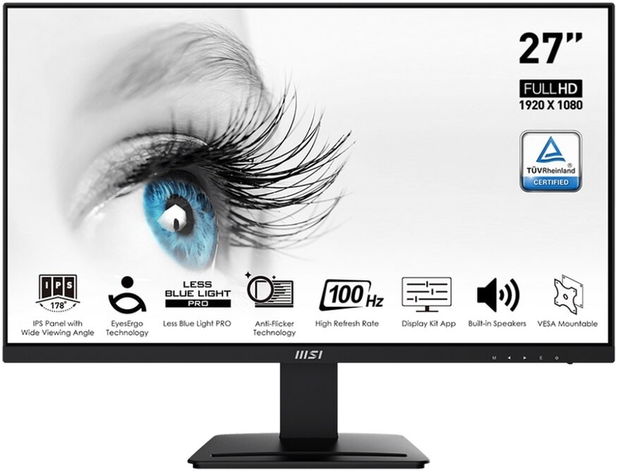 MSI 27 PRO MP273A 1920x1080 FHD Flat IPS 100Hz 1Ms ANTI-GLARE Monitör