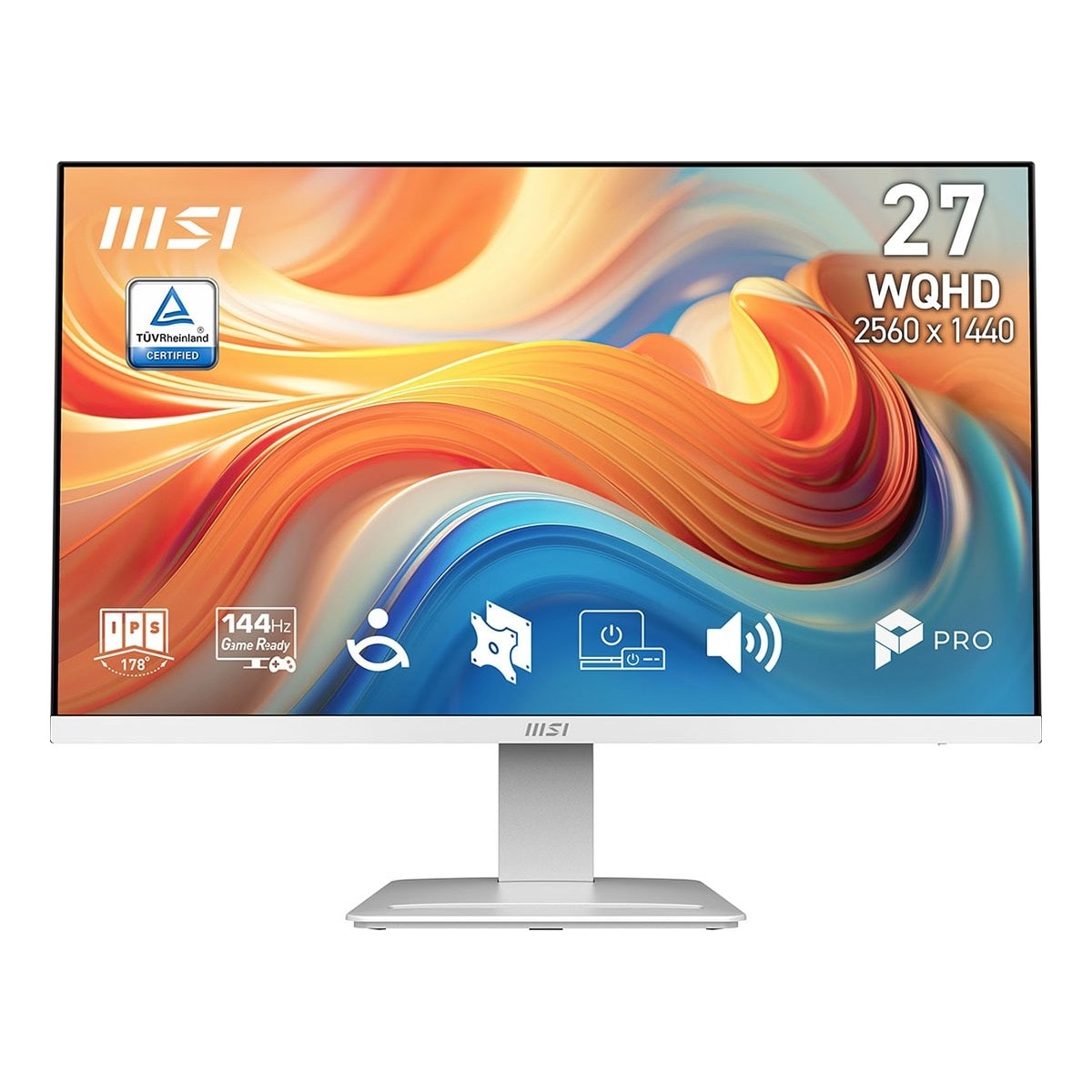 MSI 27 PRO MP273QW E14 2560x1440 (WQHD) 16:9 FLAT IPS 144HZ 1MS (MPRT) ADAPTIVE-SYNC BEYAZ MONITOR