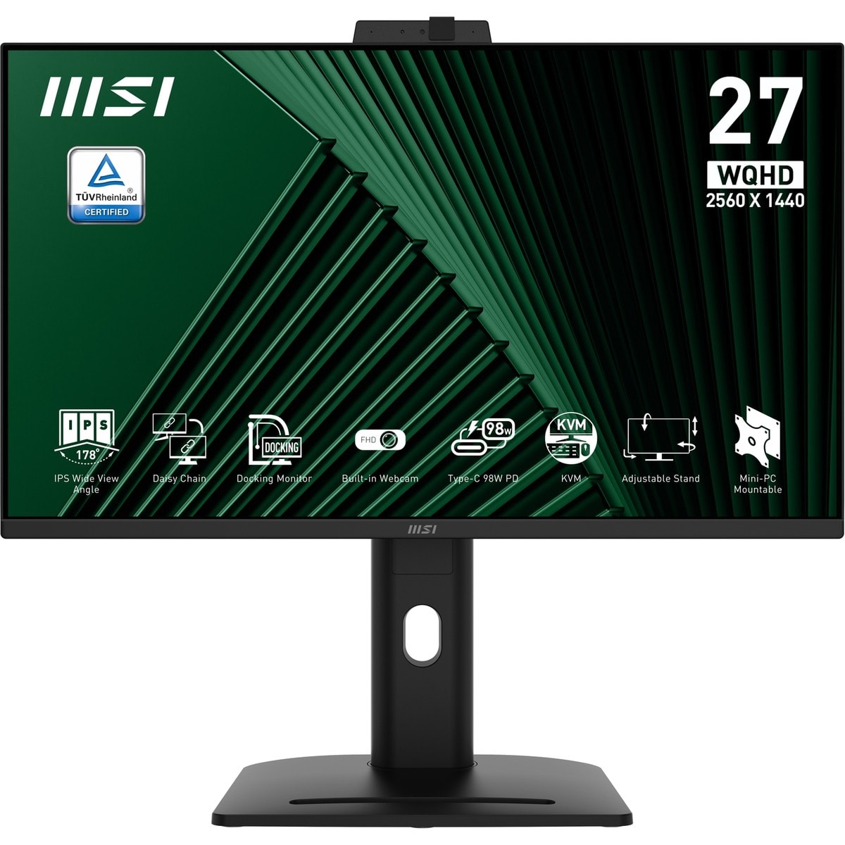 MSI 27 PRO MP275QPDG 2560x1440 (WQHD) 16:9 FLAT IPS 100HZ 1MS ADAPTIVE-SYNC PIVOT MONITOR