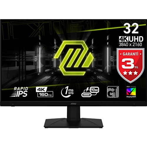 MSI 32" MAG 322UPF UHD FLAT RAPID IPS 160HZ 1MS FREESYNC PREMIUM PIVOT GAMING MONITOR