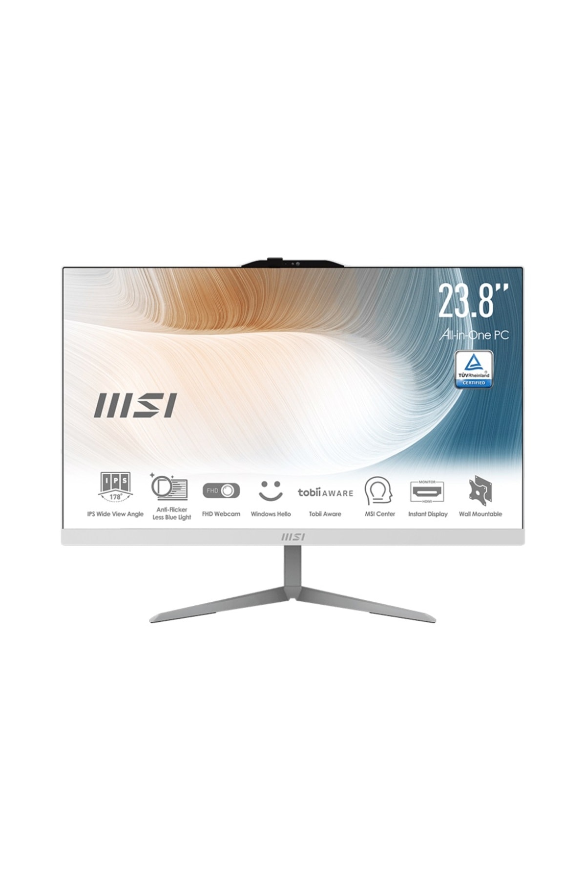 MSI MODERN AM242 12M-1893XTR 23.8 FHD 16:9 (1920X1080) I5-1235U 16GB DDR4 500GB SSD FDOS BEYAZ AIO