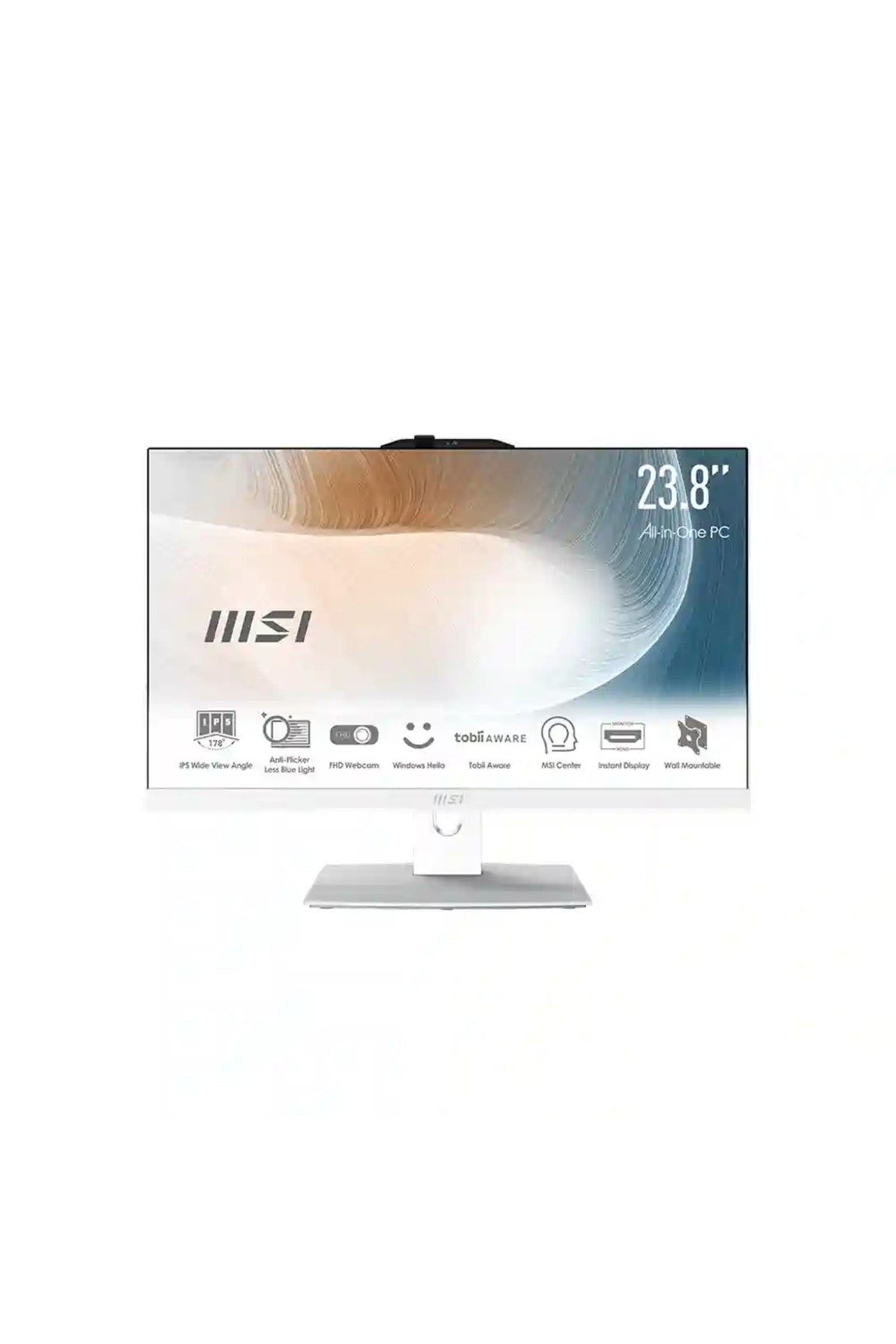 MSI MODERN AM242P 12M-1889TR 23.8 FHD 16:9 (1920X1080) I7-1255U 16GB DDR4 1000GB SSD W11H BEYAZ AIO