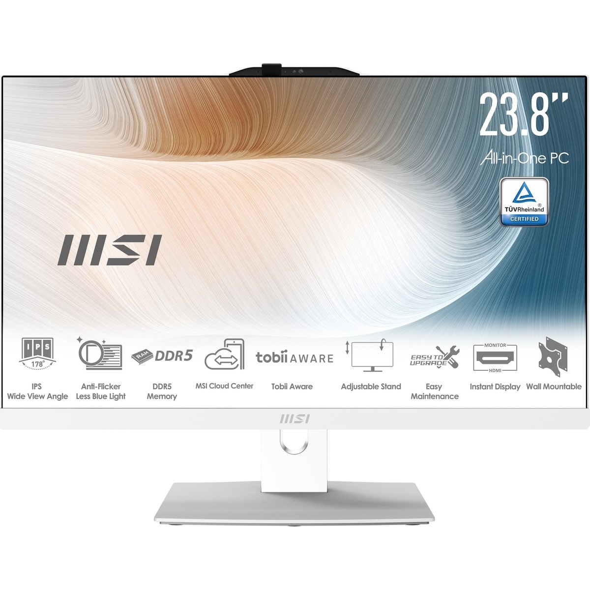 MSI MODERN AM242P 1M-2288NEU 23.8 FHD 16:9 (1920X1080) CORE 7 150U 16GB DDR5 512GB SSD FDOS BEYAZ AI