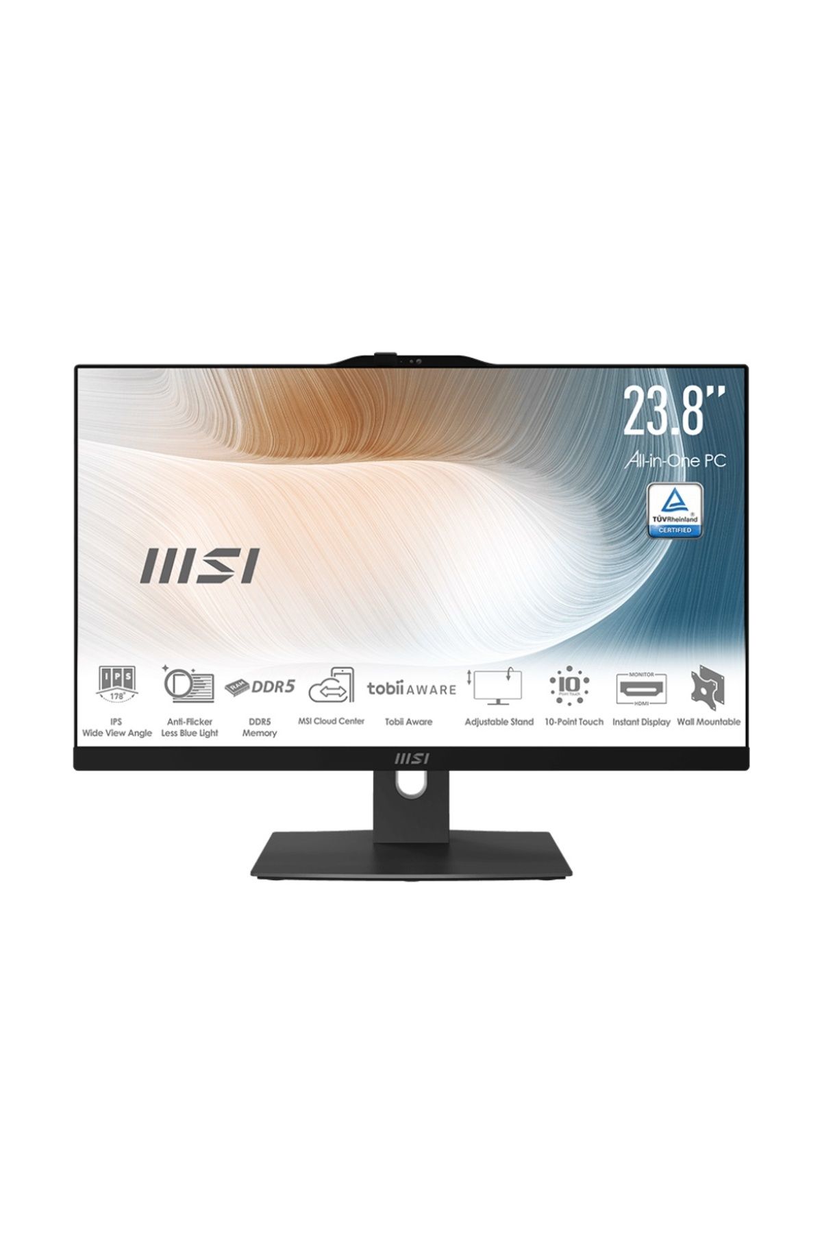 MSI MODERN AM242TP 1M-1677XTR 23.8 FHD 16:9 (1920X1080) CORE 5 120U 8GB DDR5 512GB SSD FDOS DOKUNMAT
