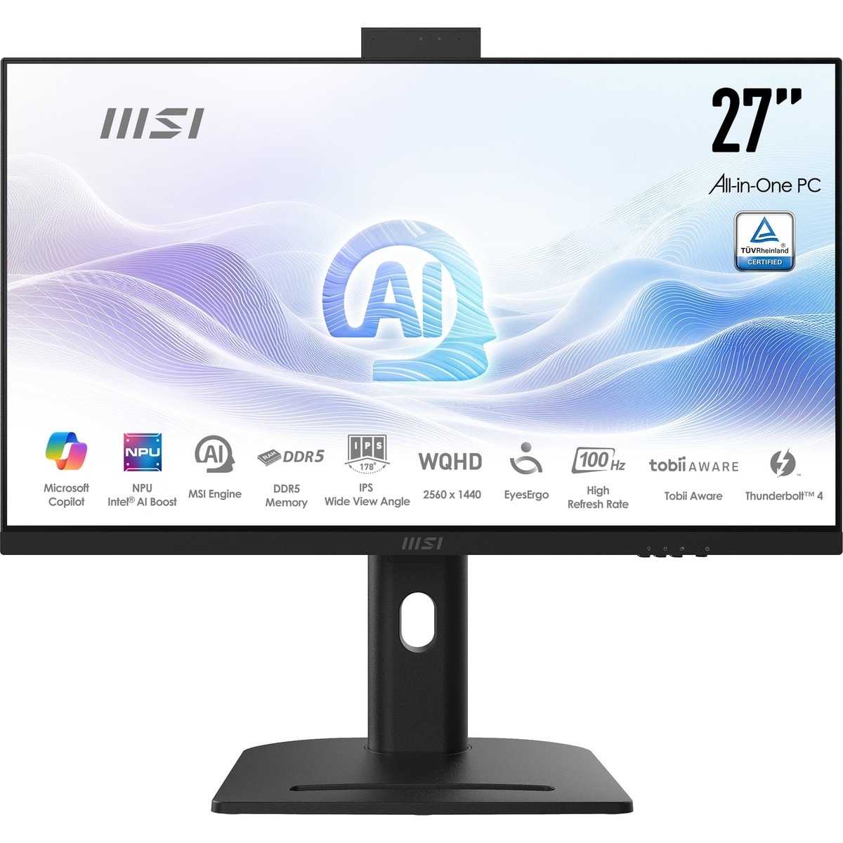 MSI MODERN AM273QP AI 1UM-254XEU 27 WQHD 16:9 (2560X1440) ULTRA 5 125H 16GB DDR5 1TB SSD FDOS SIYAH