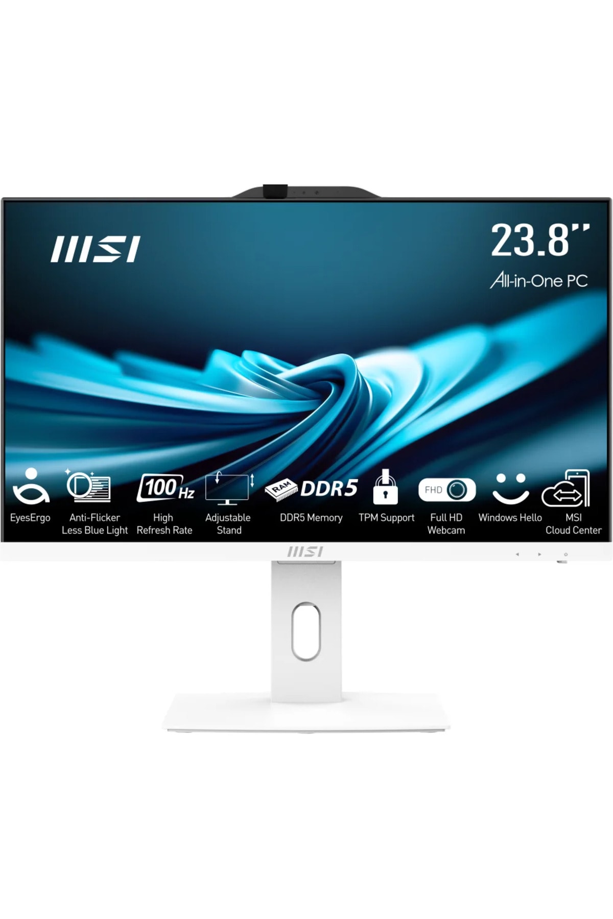 MSI PRO AP242P 14M-1201EU 23.8 FHD 16:9 (1920X1080) I5-14400 16GB DDR5 512GB SSD FDOS BEYAZ AIO PC