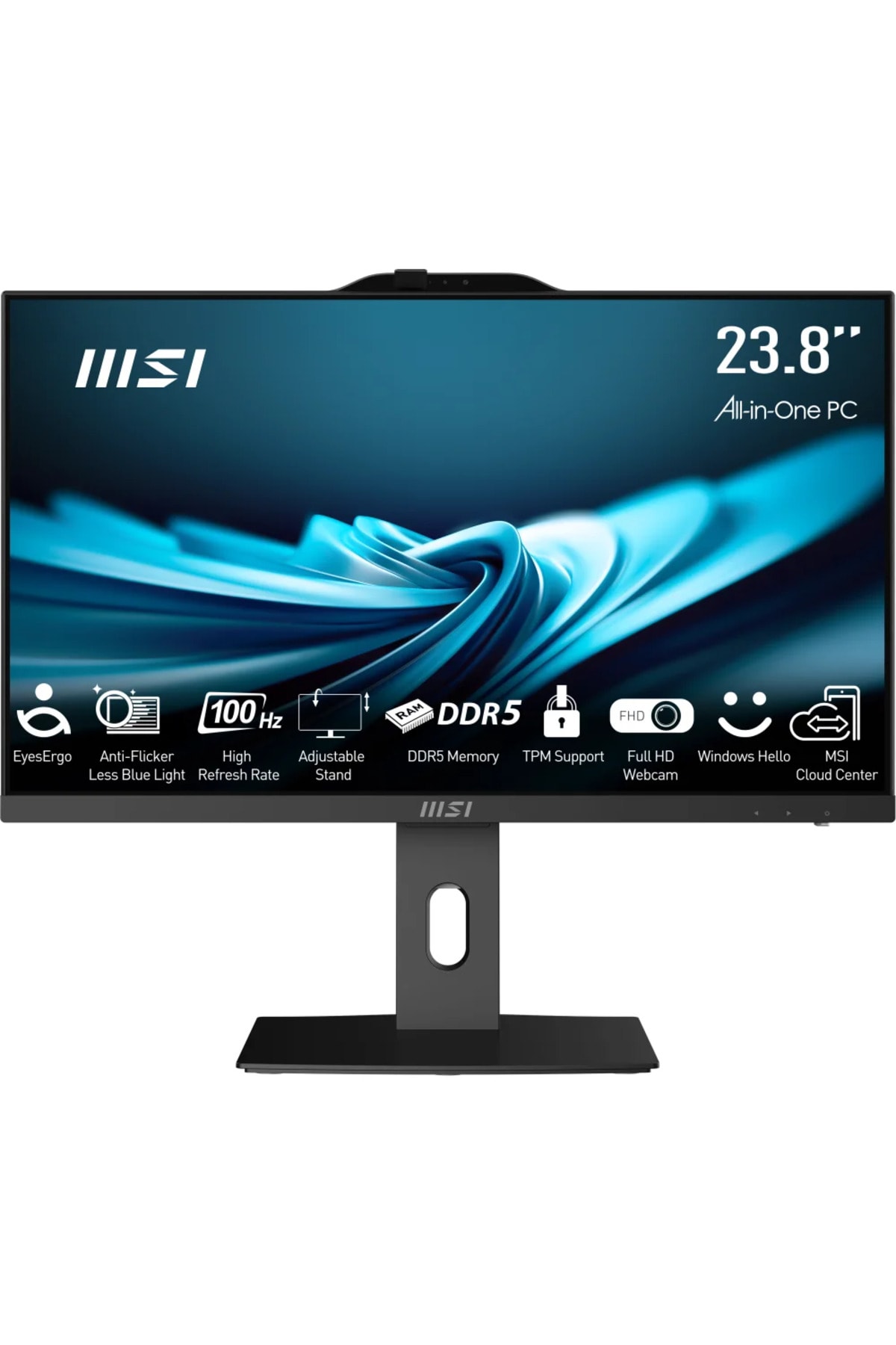 MSI PRO AP242P 14M-649XEU 23.8 FHD 16:9 (1920X1080) I5-14400 16GB DDR5 512GB SSD FDOS SIYAH AIO PC