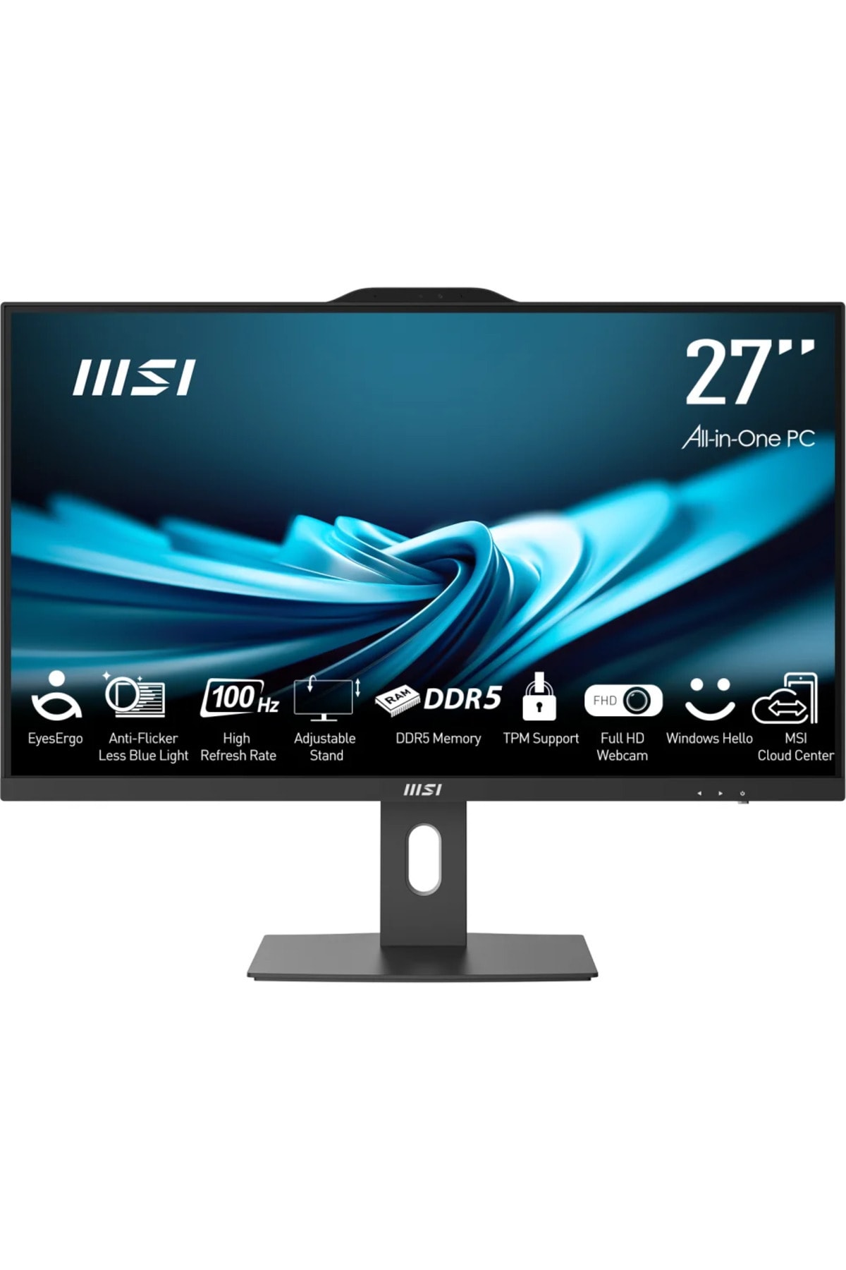 MSI PRO AP272P 14M-867XEU 27 FHD (1920X1080) I5-14400 16GB DDR5 512GB SSD FDOS SIYAH AIO PC