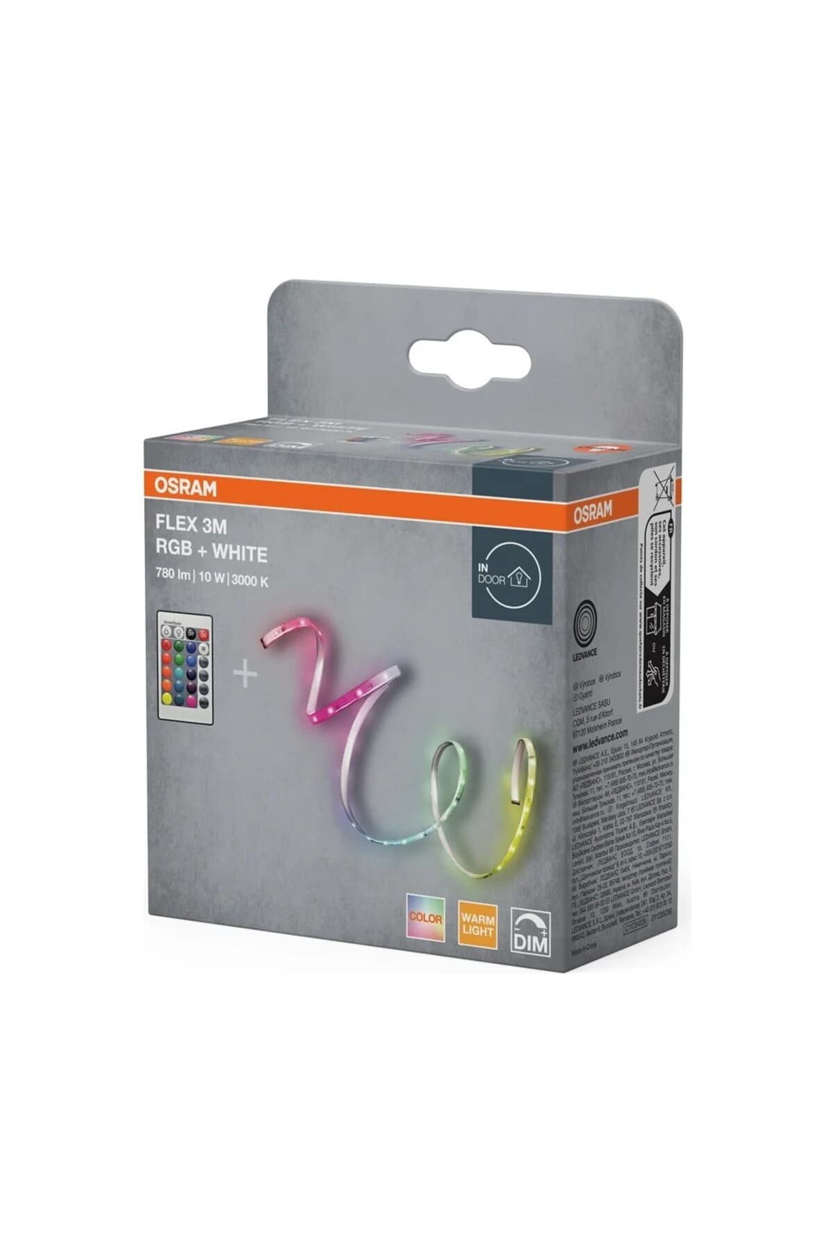 Osram Flex 3M RGB+W 3 Metre 3000K Uzaktan Kumandalı Renk Değiştiren Şerit LED / 4099854448553