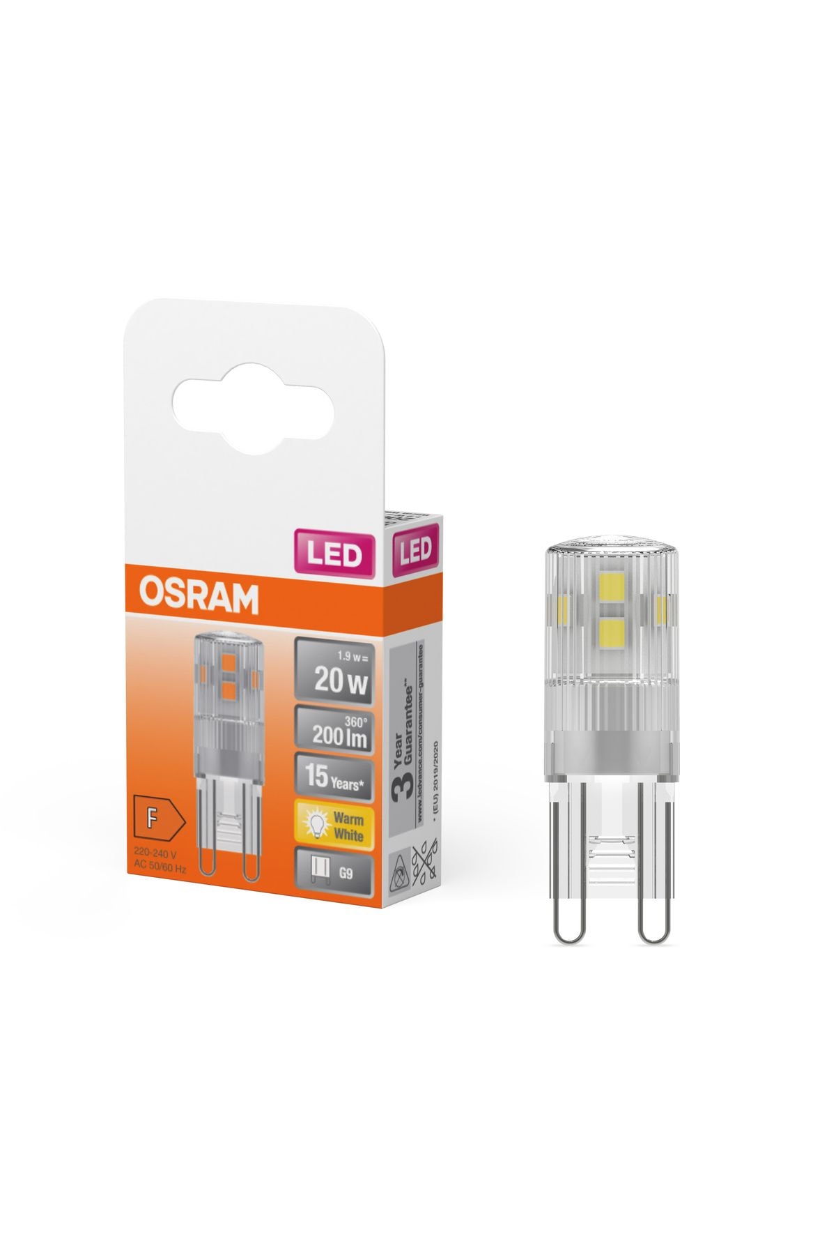 Osram Led 1.9W 2700K 200lm G9 Duy Sarı Işık Ampul
