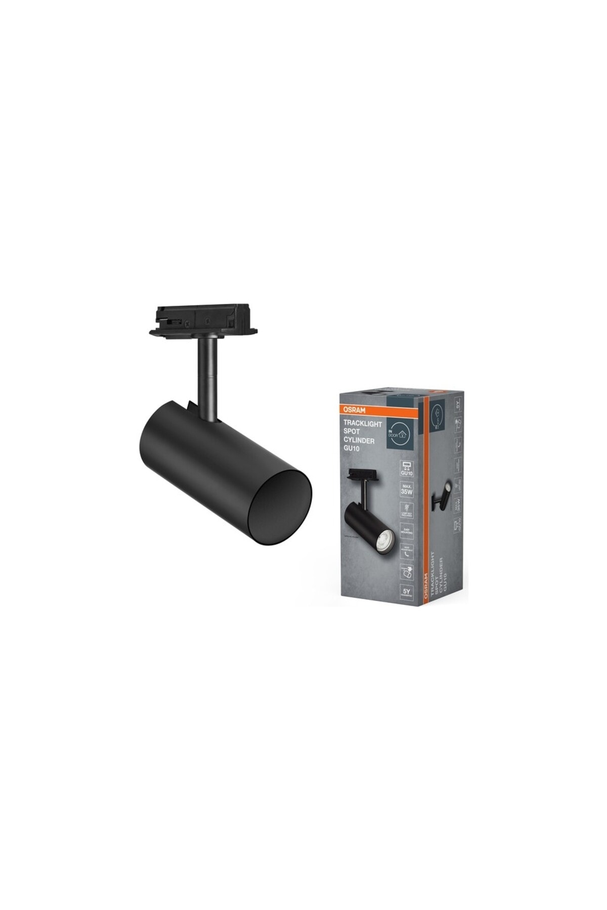 Osram Led 2700K IP20 GU10 Duy Siyah Ray Spot / 4099854455308