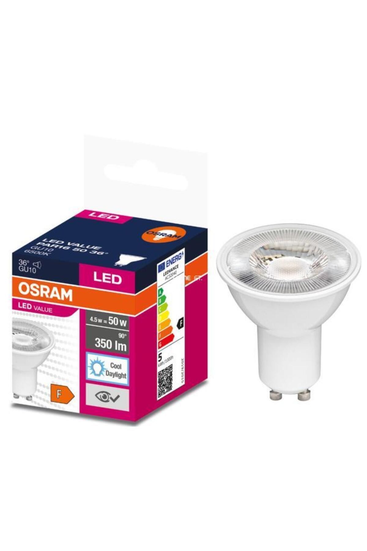 Osram Led 4.5W 6500K 350lm GU10 Duy Beyaz Işık Spot Lamba
