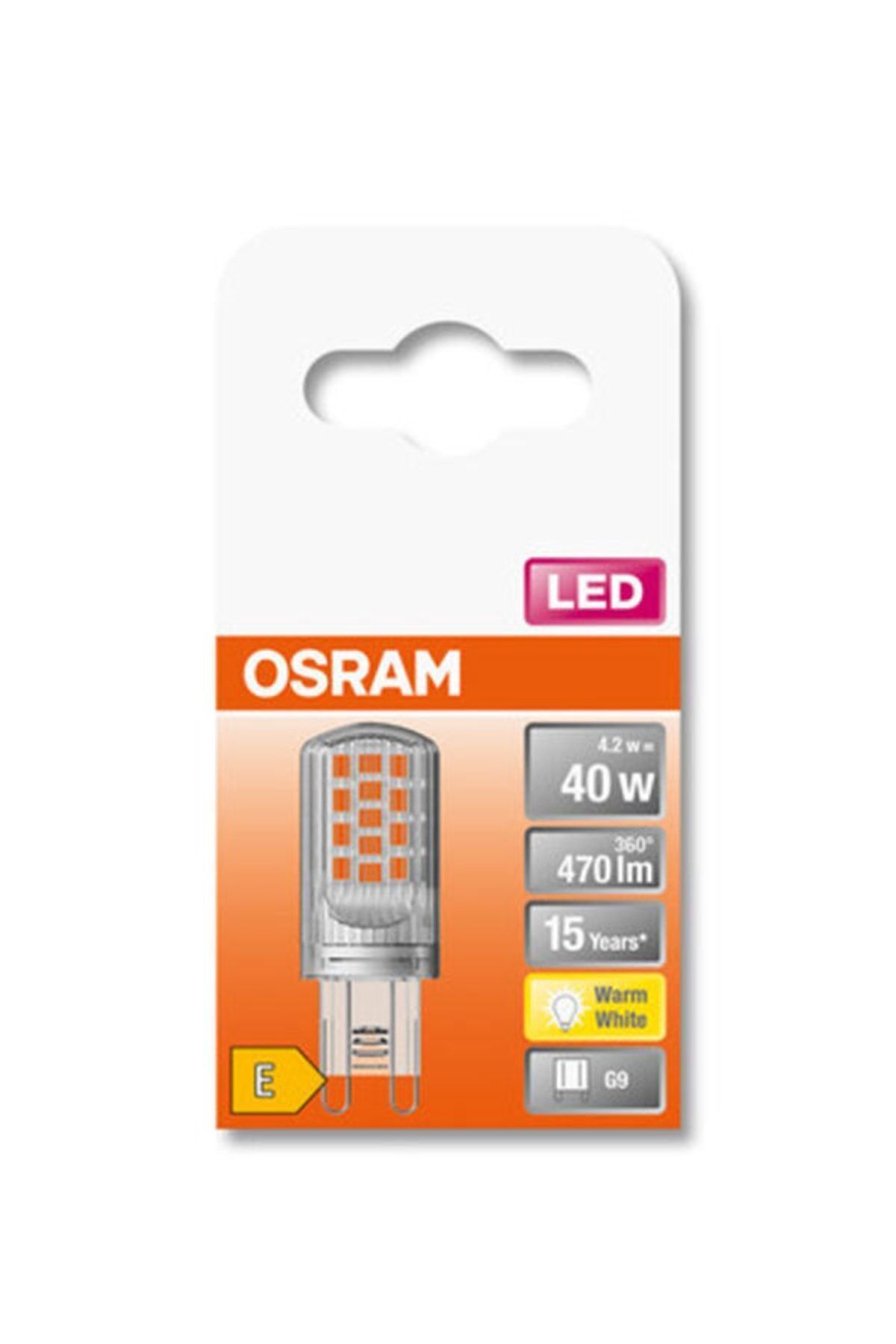 Osram Led 4.2W 2700K 470lm G9 Duy Sarı Işık Ampul