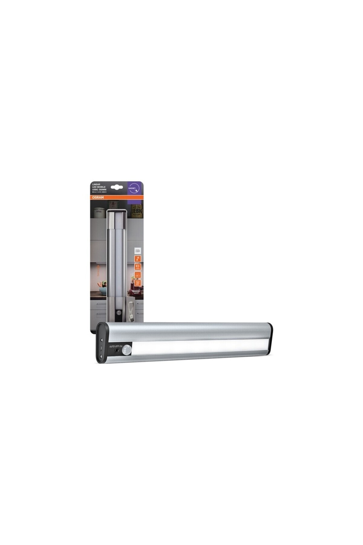 Osram Linear Led 1.5W 4000K 98lm Mobil USB 300 Beyaz Işık Sensörlü Aydınlatma / 4099854497445