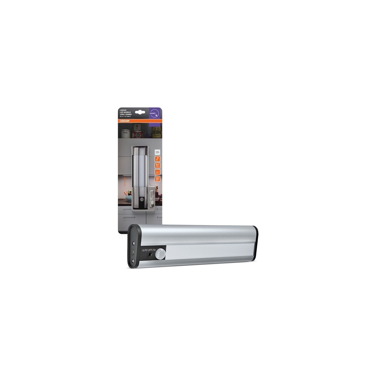 Osram Linear Led 1W 4000K 69lm Mobil USB 200 Beyaz Işık Sensörlü Aydınlatma / 4099854497391