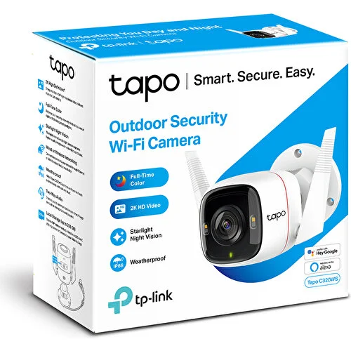 TP-Link Tapo C320WS Dış Mekan Wifi Güvenlik Kamerası