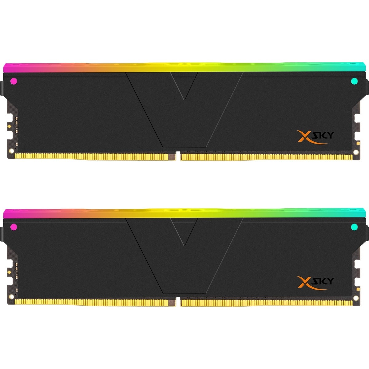 V-color 16GB (2 x 8GB) DDR5 6000MT/s CL30 Manta XSky RGB AMD EXPO - Siyah - TMXSAL8G60830KWK